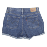 LEVI'S Womens Denim Blue Casual Shorts M W29 Distressed Cuffed Cotton Blend