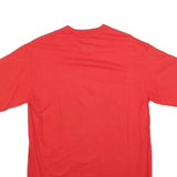 MAJESTIC Mens Red Texas Rangers World Series Graphic T-Shirt M Short Sleeve Crew