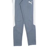 PUMA Mens Joggers Blue & White Slim Tapered S W26 L29 Sportswear Casual