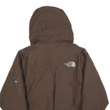 THE NORTH FACE Mens Brown Cotton Blend Zip Hooded Jacket S Casual Outdoor