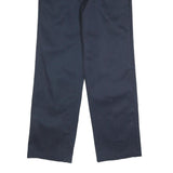 DICKIES Mens Cotton Blend Navy Regular Fit Straight Leg Trousers W34 L32