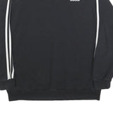ADIDAS Womens Black Sweatshirt L Crew Neck Cotton Blend Sportswear
