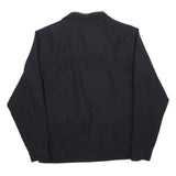 KINGFIELD Mens Black Cotton Blend Jacket L Zip Classic Style Comfortable Pockets