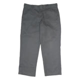 DICKIES Mens Polyester Blend Classic Grey W36 L28 Workwear Trousers Zip Closure