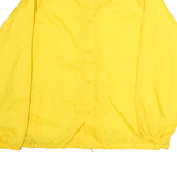 JACKETS Mens Yellow Button Jacket 2XL Polyester Plain Lightweight Casual