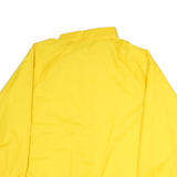 JACKETS Mens Yellow Button Jacket 2XL Polyester Plain Lightweight Casual