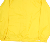 JACKETS Mens Yellow Button Jacket 2XL Polyester Plain Lightweight Casual
