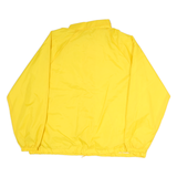 JACKETS Mens Yellow Button Jacket 2XL Polyester Plain Lightweight Casual