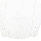 DKNY Mens White S Cotton Blend Casual Shirt East Village Print