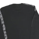 ADIDAS Mens Black Sweatshirt S Crew Neck Cotton Blend Sportswear