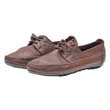 HUSH PUPPIES Derby Shoes Brown Leather Womens UK 5.5