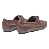 HUSH PUPPIES Derby Shoes Brown Leather Womens UK 5.5