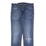 LEVI'S 511 Big E Mens Slim Blue Denim Medium W32 L34 Slim Fit Jeans