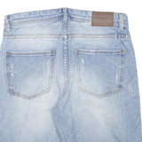 SCOUT Womens Denim Blue Casual Shorts S W30 Cotton Blend Light Wash Distressed