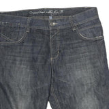 CRANE FIT Mens Shorts Blue Denim Casual M W40 Rolled Hem Cotton