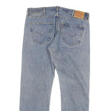LEVI'S Mens Jeans Blue Regular Straight Denim Light W38 L32 Classic Fit Button