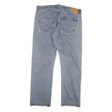 LEVI'S Mens Jeans Blue Regular Straight Denim Light W38 L32 Classic Fit Button