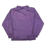 Womens Purple Plain Zip Jacket S Polyester Blend Casual Outerwear