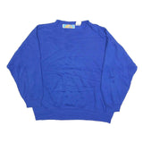 PACIFIC COAST HIGHWAY Womens Blue Cotton Blend Crew Neck M Sweatshirt Casual