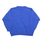 PACIFIC COAST HIGHWAY Womens Blue Cotton Blend Crew Neck M Sweatshirt Casual