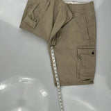 Levis Cargo Shorts - 34W 11L Khaki Cotton