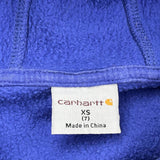 Age 7 Live To Ride Carhartt Graphic Hoodie - XS Blue Cotton