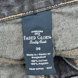 Faded Glory Carpenter Shorts - 36W 10L Black Cotton