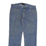 DICKIES Mens Regular Fit Blue Denim Jeans W36 L32 Classic Zip Closure