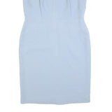 JENNY PACKHAM Womens Light Blue Lace Sleeveless Sheath Polyester Dress UK 16