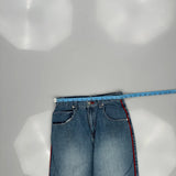 Unbranded Graphic Jeans - 27W 26L Blue Cotton