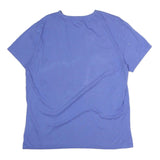 POLO RALPH LAUREN Womens Blue V-Neck Cotton T-Shirt M Short Sleeve Pink Logo