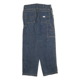 TIMBERLAND Mens Relaxed Blue Denim Jeans W32 L32 Zip Cotton Blend Workwear