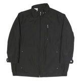 BUGATTI Mens Black Classic Jacket XL Polyester Blend Zip Plain Lightweight