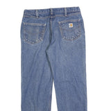 CARHARTT Mens Regular Blue Denim Jeans W36 L32 Zip Closure Classic Fit