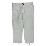Wrangler Double Knee Carpenter Trousers - 32W 28L White Cotton