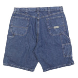 WRANGLER Mens Denim Blue Casual Shorts XL W38 Utility Workwear Cotton Blend