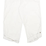 CALVIN KLEIN JEANS Womens Cotton White Regular Capri Trousers W36 L23 Casual