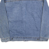 DUNBROOKE Mens Blue Denim Button Jacket XL Cotton Blend Casual Workwear