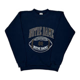 Age 18-20 Logo 7 Notre Dame Sweatshirt - XL Navy Cotton