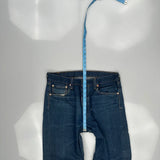 501 Levis Jeans - 35W 30L Blue Cotton