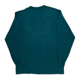 San Diego Oneita Single Stitch Long Sleeve T-Shirt - Medium Green Cotton