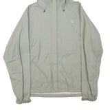 THE NORTH FACE Womens Grey Outdoor Jacket L Polyester Blend Zip Hooded Plain