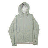 THE NORTH FACE Womens Grey Outdoor Jacket L Polyester Blend Zip Hooded Plain