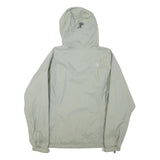 THE NORTH FACE Womens Grey Outdoor Jacket L Polyester Blend Zip Hooded Plain