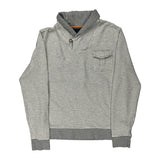 Tommy Hilfiger Striped Jumper - Large Grey Cotton