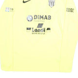 NIKE Mens Yellow & Black Football Shirt Long Sleeve Crew Neck Reulier 41
