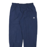 ADIDAS Mens Joggers Blue M W30 L31 Polyester Blend Regular Tapered Drawstring