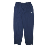 ADIDAS Mens Joggers Blue M W30 L31 Polyester Blend Regular Tapered Drawstring