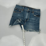 Levis Denim Shorts - 26W UK 6 Blue Denim