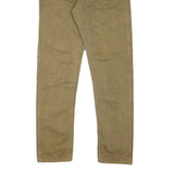 JACK & JONES Mens Slim Fit Workwear Beige Cotton Blend Twill W31 L30 Work Jeans